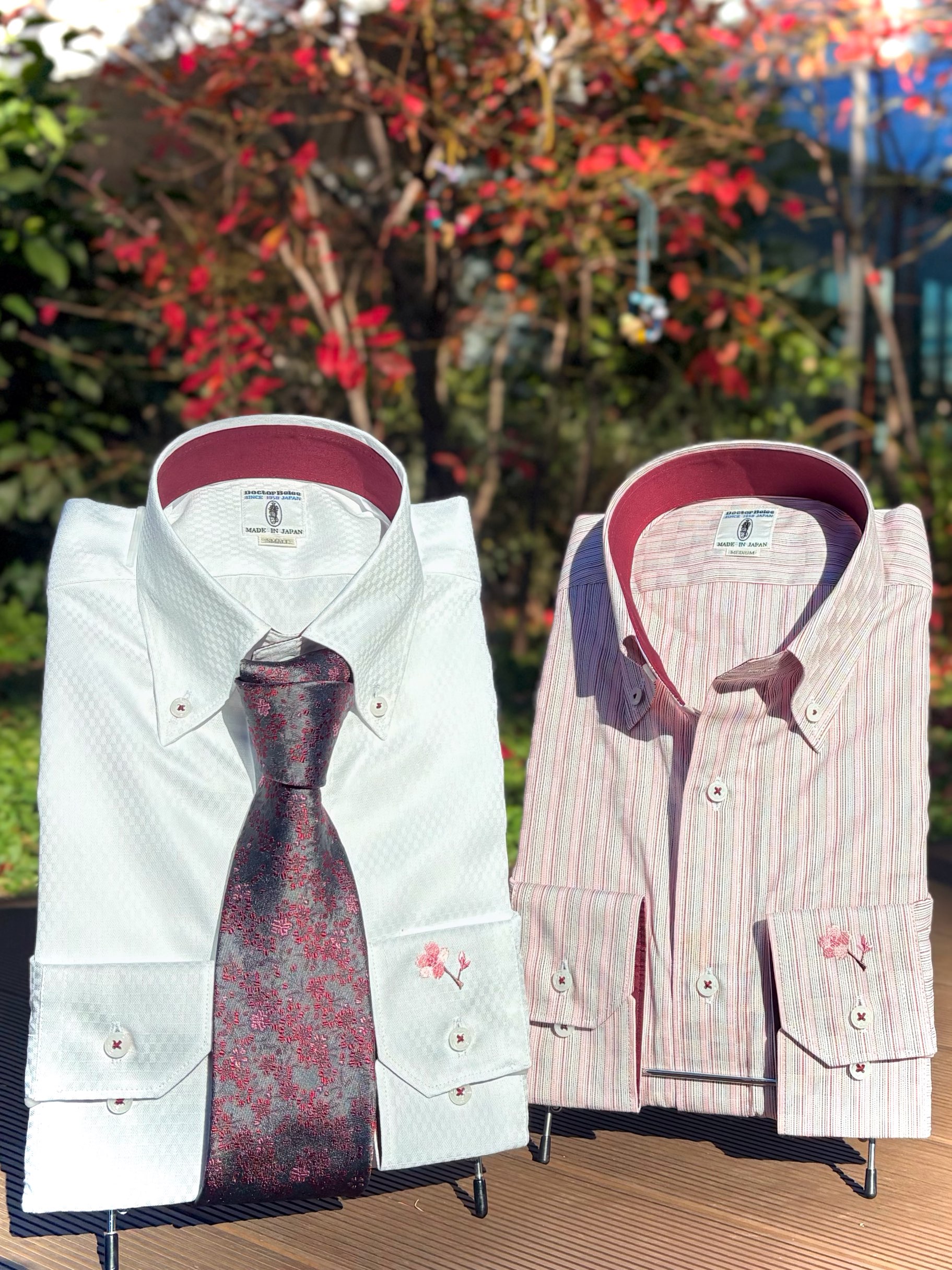 桜刺繍シャツのご紹介