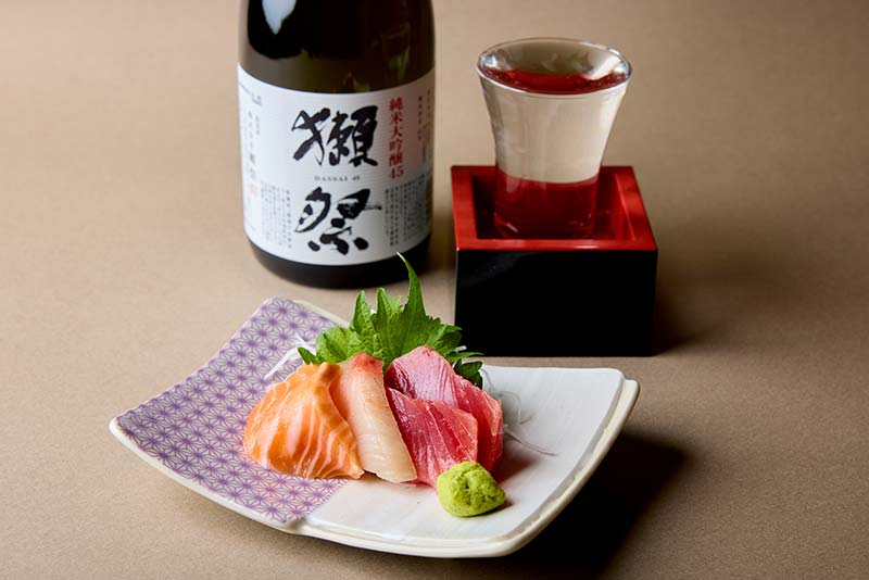 人気3種 刺身盛り×獺祭セット